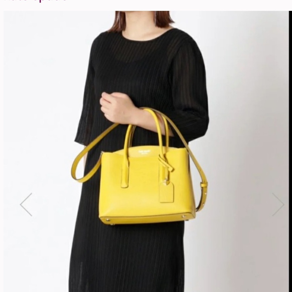 Kate Spade margaux satchel in canary
yellow